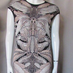 Alexander McQueen Knit Sheath Butterfly Design